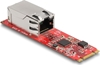 Picture of Delock Converter M.2 Key B+M male to 1 x RJ45 2.5 Gigabit LAN port horizontal