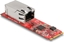 Picture of Delock Converter M.2 Key B+M male to 1 x RJ45 2.5 Gigabit LAN port horizontal