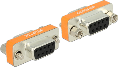 Picture of Delock D-Sub 9 pin female > female Null Modem Gender Changer