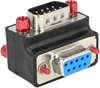 Picture of Delock D-Sub 9 pin male > female 90° angled Nut and Screw changeable