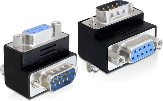 Picture of Delock D-Sub 9 pin male to female 90° angled