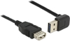 Picture of Delock Extension cable EASY-USB 2.0 Type-A male angled up / down > USB 2.0 Type-A female black 1 m