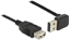 Изображение Delock Extension cable EASY-USB 2.0 Type-A male angled up / down > USB 2.0 Type-A female black 1 m