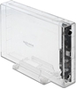 Изображение Delock External Enclosure for 3.5″ SATA HDD with USB Type-C™ female transparent - tool free