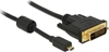 Picture of Delock HDMI cable Micro-D male > DVI 24+1 male 1 m