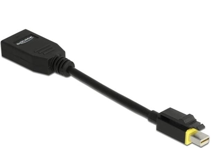 Picture of Delock Mini DisplayPort 1.4 to DisplayPort adapter with latch 8K 60 Hz