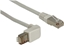 Picture of Delock Network cable RJ45 Cat.5e SF/UTP upwards angled / straight 2 m