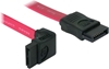 Picture of Delock SATA 3 Gb/s Cable straight to upwards angled 30 cm red