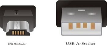 Picture of Delock USB 2.0 Cable Type-A male to USB 2.0 Mini-B male 0.7 m black