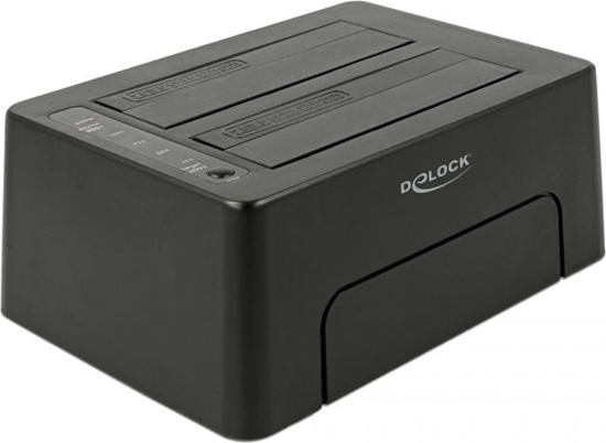 Picture of Delock USB Type-C™ 10 Gbps Docking Station for 2 x SATA HDD / SSD with Clone Function