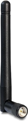 Picture of Delock WLAN 802.11 ac/a/b/g/n Antenna SMA plug 2 dBi omnidirectional with tilt joint black