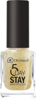 Изображение Dermacol 5 Day Stay Longlasting Nail Polish #14 Gold Tiara 11 ml