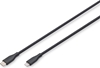 Изображение Digitus Lightning silicone connection cable, USB-C - Lightning, 0.5m, black