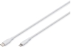 Изображение Digitus Lightning silicone connection cable, USB-C - Lightning, 0.5m, white