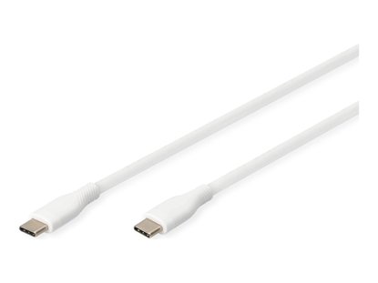 Изображение Digitus USB-C silicone connection cable, 2m, white