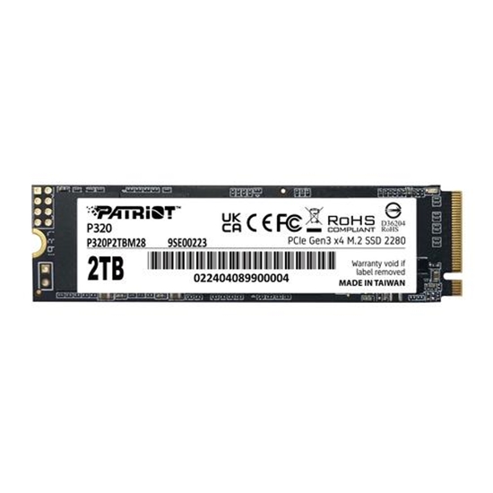 Picture of Dysk SSD Patriot P320 2TB M.2 2280 PCI-E x4 Gen3 NVMe (P320P2TBM28)
