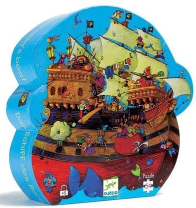 Изображение Djeco Puzzle w pudeku - Statek piracki (145457)