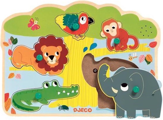 Picture of Djeco Ukadanka z dwikiem - ZOO - 143595