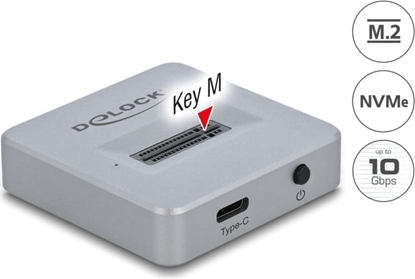 Изображение Dokstacija M.2 NVMe PCIe SSD ar USBTypeC F, Delock