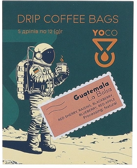Picture of Drip Bag Coffee YoCo Coffee Guatemala La Bolsa 5x12g