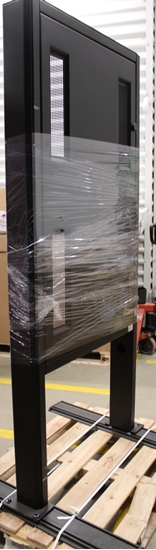 Picture of SALE OUT. EDBAK POK101 Stand for 55" outdoor LG monitors 55XE4F-M, Black | SALE OUT. EDBAK Floor stand | POK101 | 55 " | Maximum weight (capacity) 80 kg | SCRATCHED LEGS, STAND LEG PROTECTION DAMAGED | Black