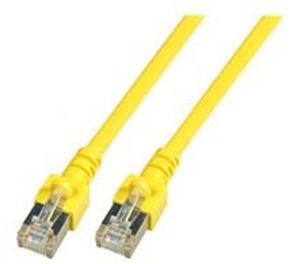 Attēls no EFB Electronic ECOLAN Patch Cable RJ-45 (M) to RJ-45 (M) 5 m SFTP CAT 5e shaped, bez haka, stranded, yellow (K5457.5)