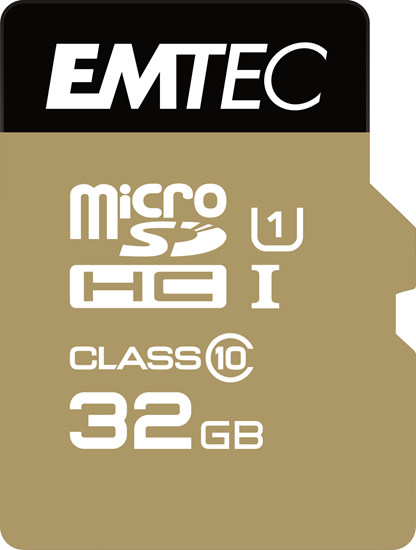 Picture of Emtec mSD 32GB UHS-I U1 EliteGold + Adapter