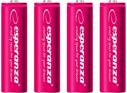 Изображение Esperanza Akumulator czerwone AA / R6 2000mAh 4 szt.
