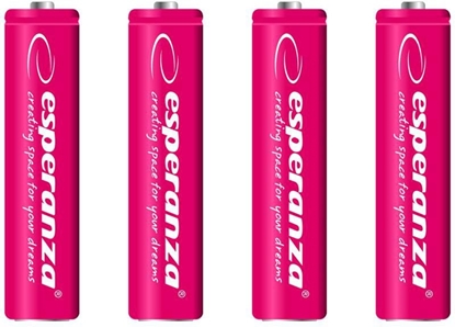 Изображение Esperanza Akumulator czerwone AAA / R03 1000mAh 4 szt.