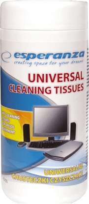 Picture of Esperanza Chusteczki nawilane do czyszczenia ekranów i powierzchni plastikowych 100 szt. (ES105)