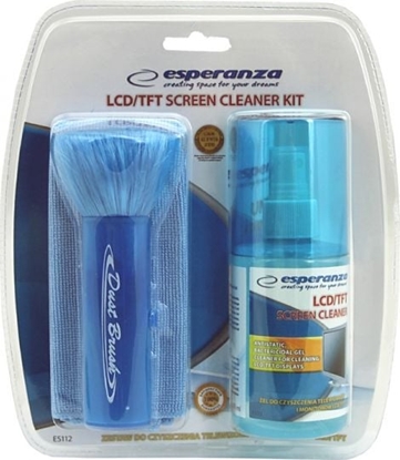 Attēls no Esperanza Zestaw czyszczcy pyn + ciereczka + czycik do ekranów LCD/TFT (ES112)