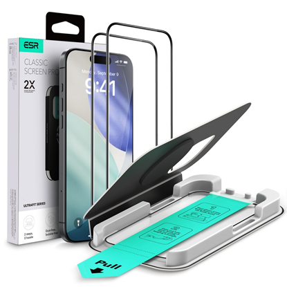 Attēls no SZKŁO HARTOWANE ESR ULTRAFIT TEMPERED GLASS 2-PACK