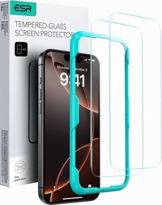 Picture of ESR Szko hartowane ESR Tempered Glass 2-PACK na iPhone 16 - przezroczyste