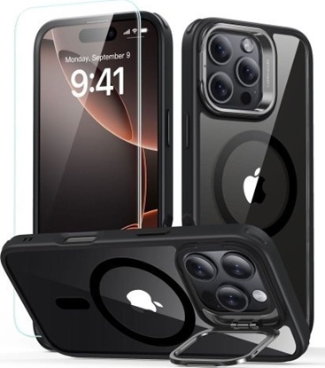 Изображение ESR Zestaw etui ESR Classic Hybrid Kickstand Halolock MagSafe + Szko hartowane na iPhone 16 Pro - przezroczyste