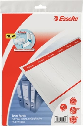 Picture of Esselte Etykiety grzbietowe PC do segregatorów kartonowe 36x192mm 10 ark (10K131Y)