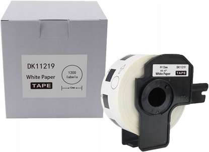 Picture of Etykieta BROTHER DK-11219 12mm 1200szt czarny na biaym zamiennik