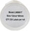Изображение Etykieta DYMO LW 99017 12mm x 50mm 220sz czarny na biaym zamiennik S0722460