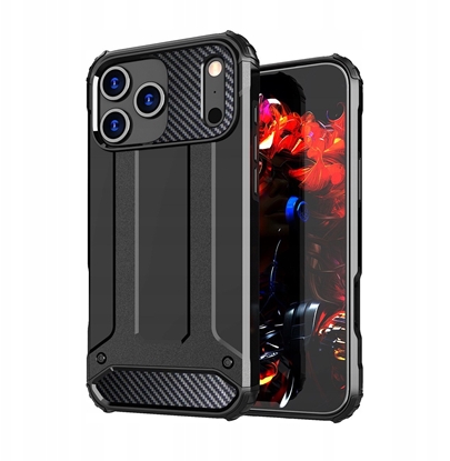 Attēls no Etui Hybrid Armor na iPhone 17 Pro pancerne - czarne