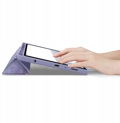 Picture of Etui na tablet Tech-Protect Etui Smartcase Pen Hybrid do Samsung Galaxy Tab A9+ Plus / A11+ Plus 11.0 X210 / X215 / X216 / X230 / X235 / X236 Violet Marble
