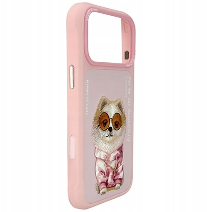 Attēls no Etui Nimmy Glasses Cool Dog do iPhone 17  Pro Max rozowy