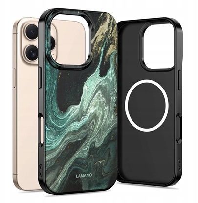 Изображение Etui Tech-Protect Flexair Lamano Magsafe iPhone 16 Pro Max Verde Aura