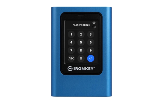 Picture of External SSD|KINGSTON|IronKey Vault Privacy 80|1.92TB|USB 3.2|Write speed 250 MBytes/sec|Read speed 250 MBytes/sec|IKVP80ES/1920G