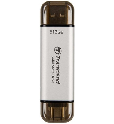 Picture of External SSD|TRANSCEND|ESD310|512GB|USB-C|USB|3D NAND|Write speed 900 MBytes/sec|Read speed 1050 MBytes/sec|TS512GESD310S