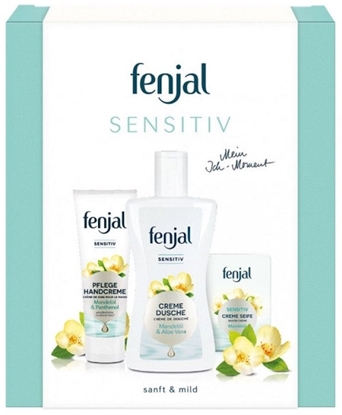 Attēls no FENJAL_SET Sensitive krem pielgnacyjny do rk 75ml + el pod prysznic 200ml + mydo w kostce 100g