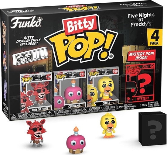 Изображение Figurka Funko Pop five nights at freddy's bitty 4 pack 2.5cm foxy chica cupcake funko pop!