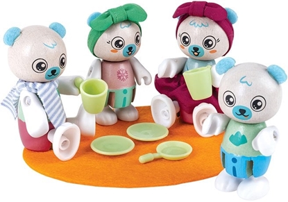 Attēls no Figurka Hape Hape polar bear family toy figure