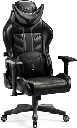 Picture of Fotel Diablo Chairs X-Ray 2.0 King Size, Czarno-szary, XL