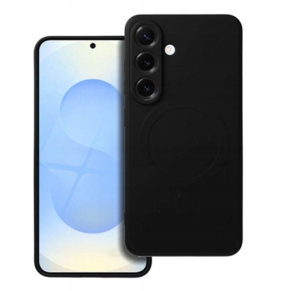 Attēls no Futera SILICONE MAG COVER kompatybilny z MagSafe do SAMSUNG S25 EDGE czarny