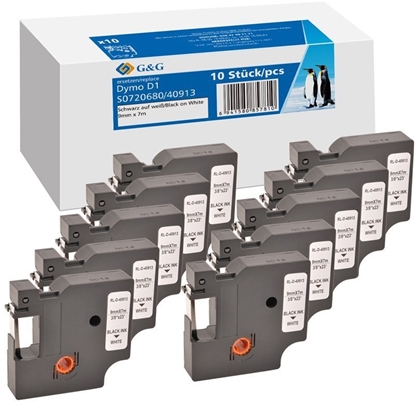 Picture of G&G Tama 10 sztuk do DYMO D1 S0720680/ 40913