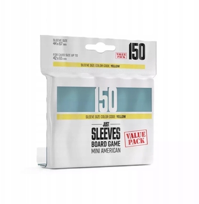 Attēls no Gamegenic Just Sleeves - Board Game Sleeves (44 x 67 mm) 150 sztuk, Clear